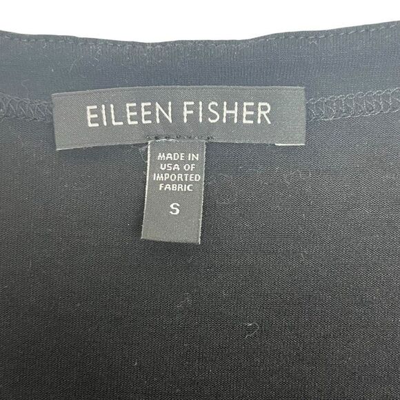 Eileen Fisher Womens Scoop Neck Stretch Rayon Jersey Tank Top Black Size Small - Picture 4 of 16